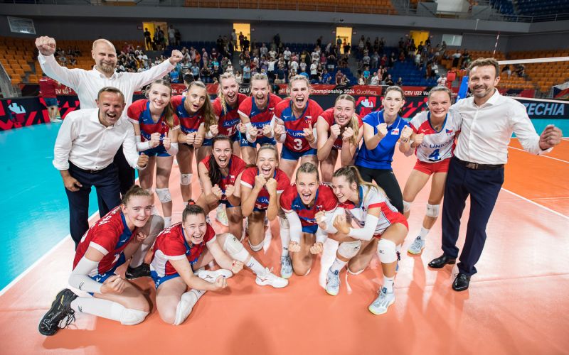 Naše reprezentantky postoupily v brněnské Starez Aréně na ME U22 2024