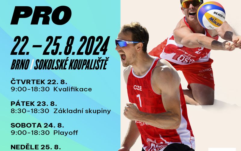 Brno Beach Pro startuje už tento týden