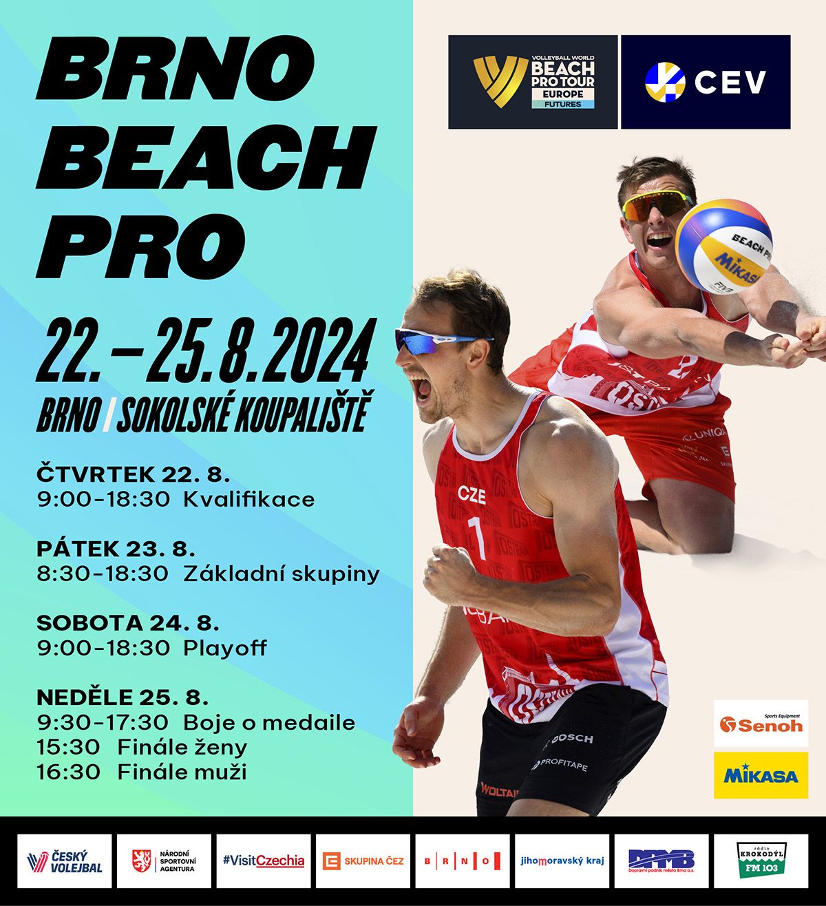 Brno Beach Pro startuje už tento týden