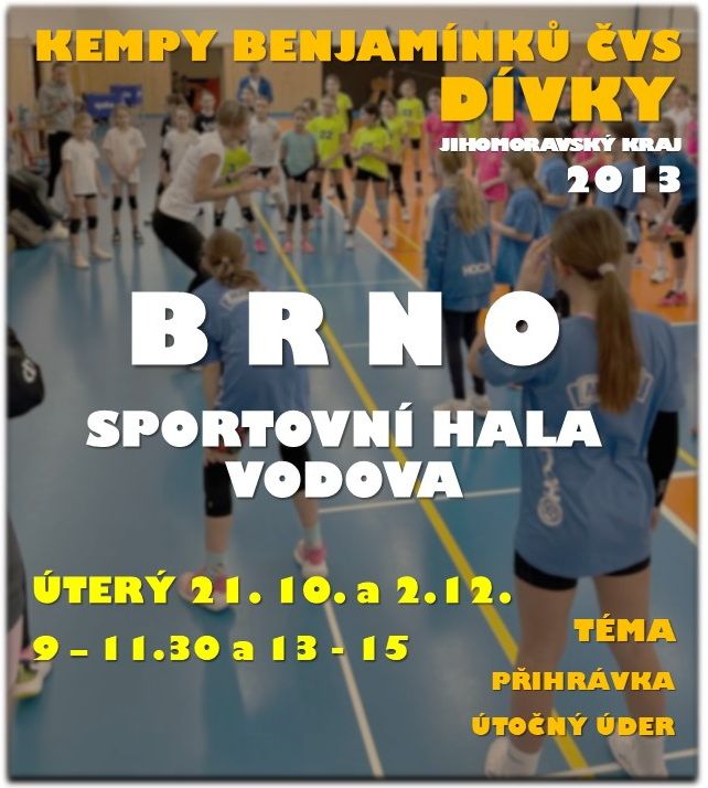 Kempy Benjamínků pro dívky ročníku 2013 Brno