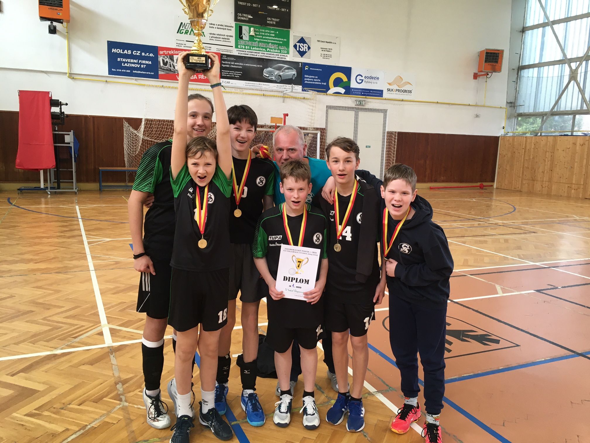 Vítěz soutěže U14 P7T Čtverkový volejbal: Sokol Šlapanice